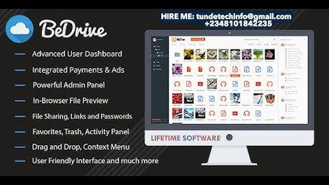 Create Your Own Dropbox | File Sharing, Cloud Storage with BeDrive |  Lifetime Access | No Fees