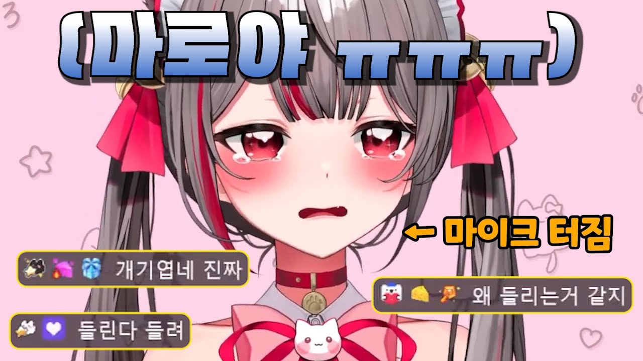 분명 마이크가 고장났는데 목소리가 다 들리는 시로