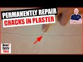 How to permanently repair hairline cracks in wall &amp; ceiling plaster – DIY decorating guide