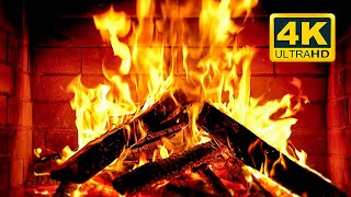 🔥 Cozy Fireplace 4K (12 HOURS). Fireplace with Crackling Fire Sounds. Fireplace Burning 4K