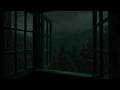 Rain on Window in a Dark Bedroom for Deep Sleep | Relaxing Sounds for Study & Meditation