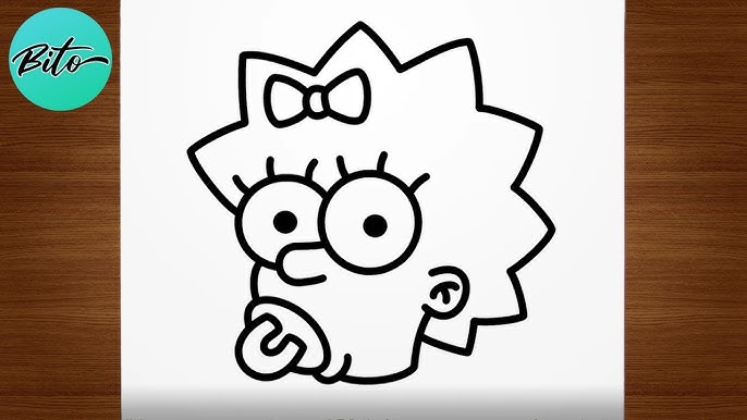 Como Desenhar a Lisa Simpson Hippie 