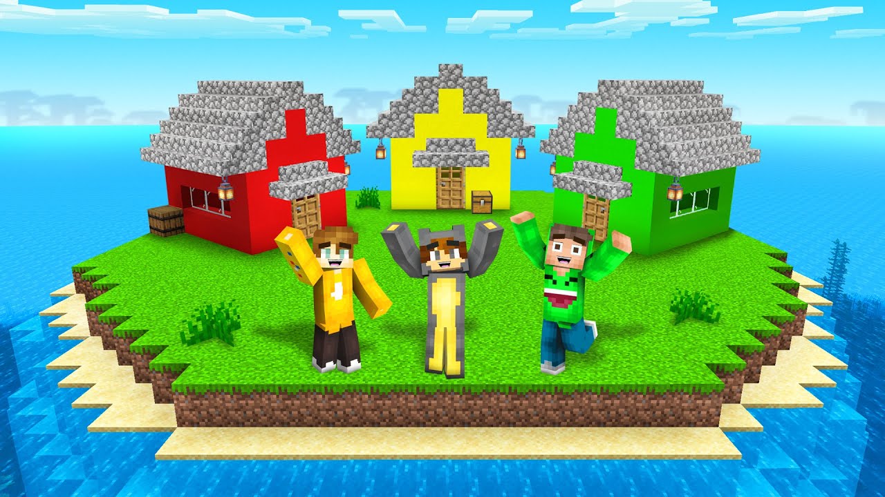 Our NEW Minecraft TOWN! (Squid Island)