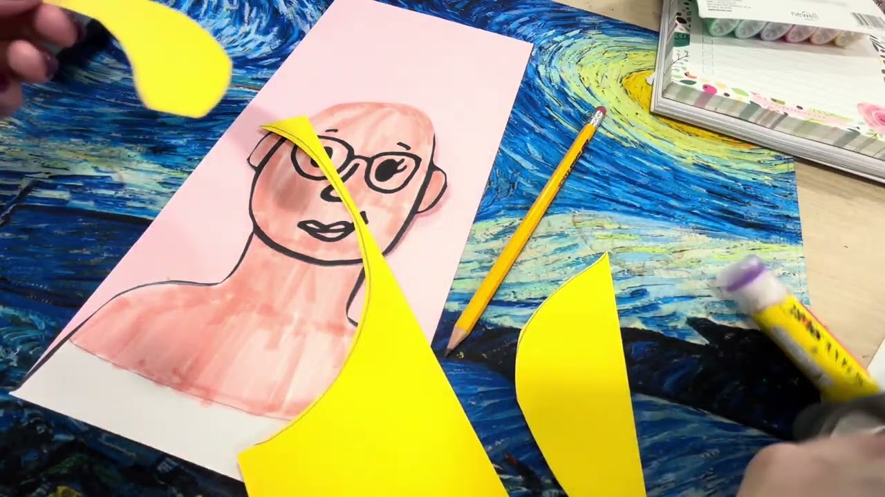 Lisa Congdon Inspired Collage Self Portraits 