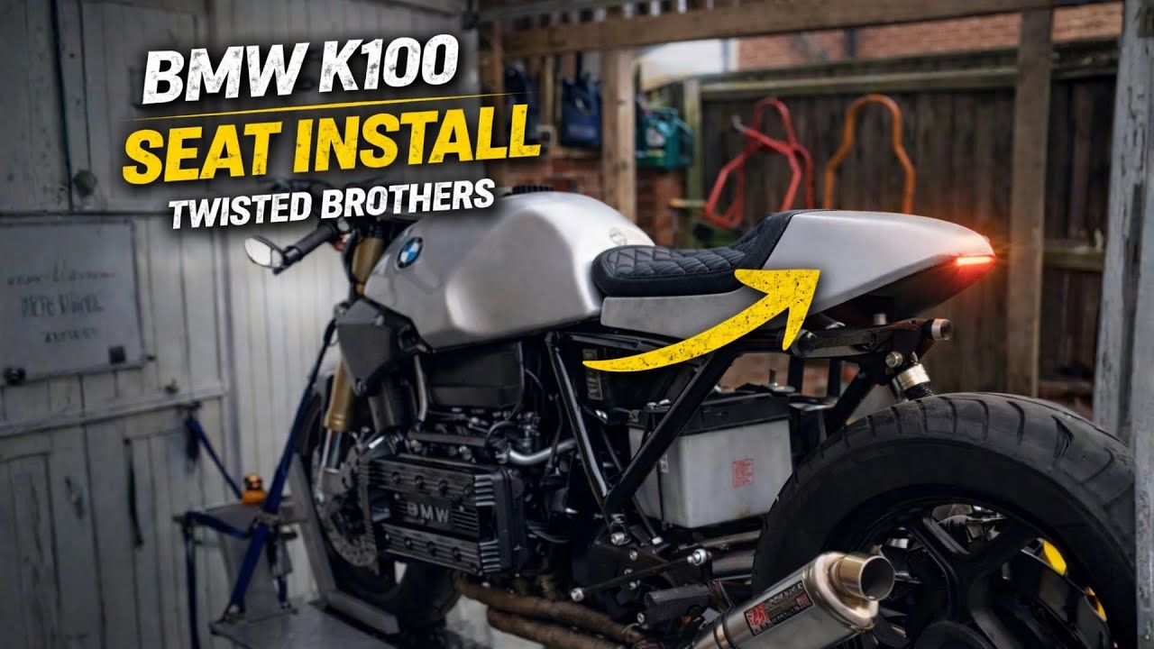 BMW K100 Café Racer: Fitting a Twisted Brothers Seat & Custom Mount