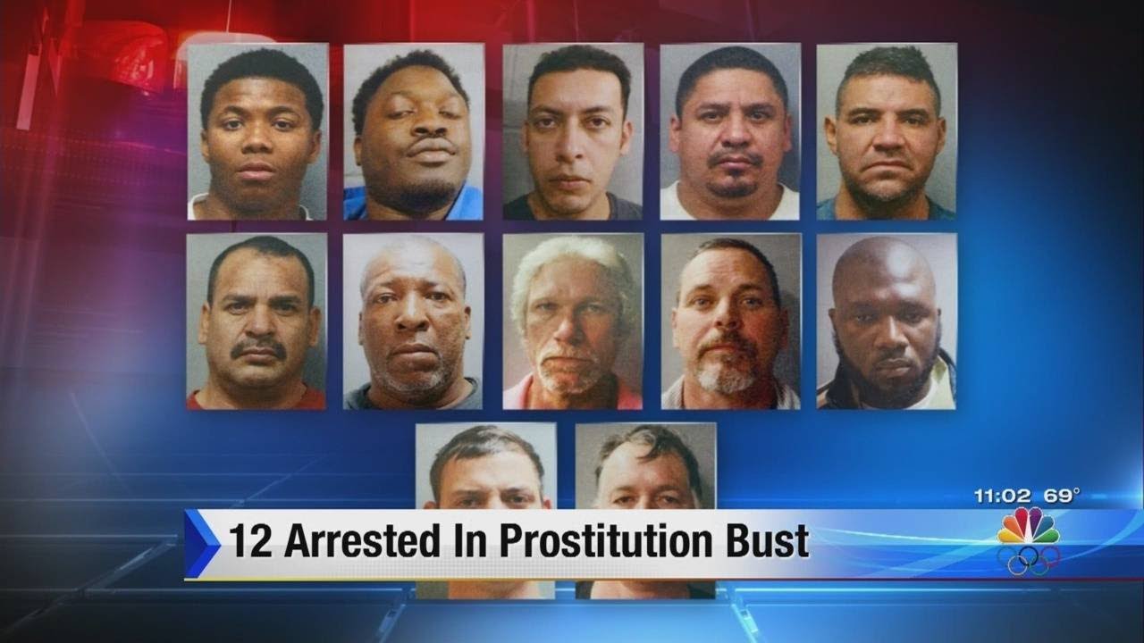 12 arrested in prostitution bust - YouTube