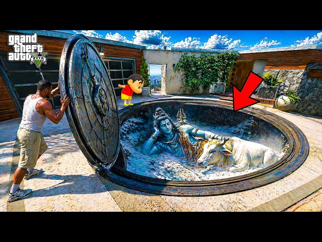 Franklin Found SECRET Shiva Temple Under His House 😱 | GTA 5 Telugu | Dhanu Dino
