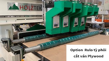 Máy Nesting 4 trục Option con lăn đè phôi, cắt ván nhỏ, cắt ván plywood không bị chạy ván | PRO-R4F