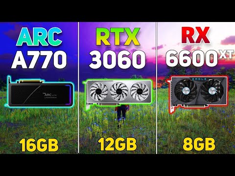 Intel ARC A770 vs RTX 3060 vs RX 6600XT | Gaming Benchmark | Test in 11 Games