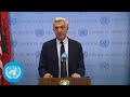 UNHCR on Refugees & the Israel-Palestine Crisis | Security Council Media Stakeout | United Nations