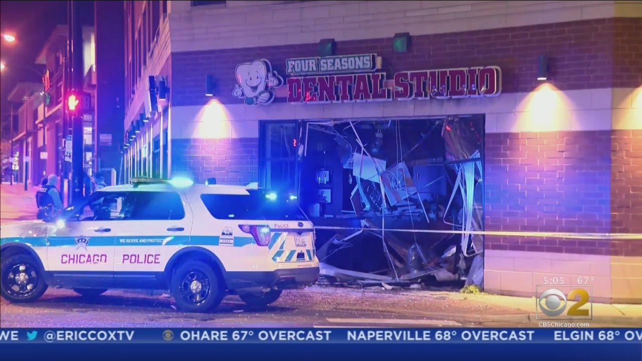 Car Crashes Into Building After Shots Fired In Lincoln Square