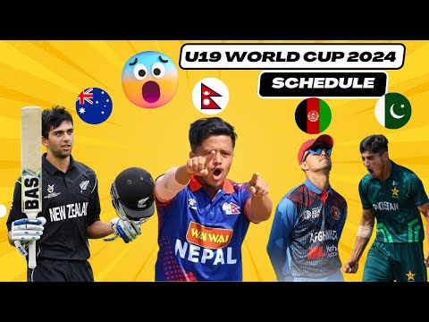 Breaking: Icc U19 World Cup 2024 Schedule Announce | Date | Venue| Format | Nepal Match