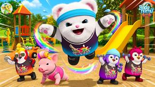 badanamu workout songs kids nursery rhymes kids preschool