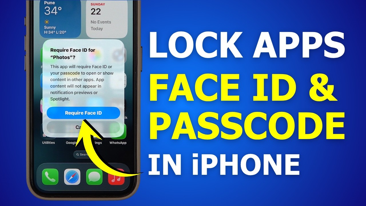 Ios Lock Lock Apps in iPhone Using Face ID & Passcode - App Lock on iOS Step-by ...