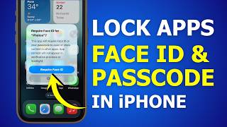 Lock Apps in iPhone Using Face ID & Passcode -  App Lock on iOS Step-by-Step screenshot 4