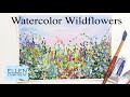 EASY Watercolor Wildflower Tutorial for Beginners!