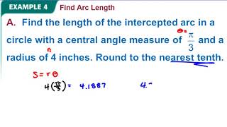 Celebrity 4-2 Example 4 Find Arc Length Wealth
