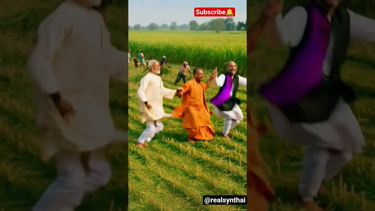 MODI JI AMIT SHAH YOGI JI RAJNATH JI SATH MEIN DANCE KARTE HUE 