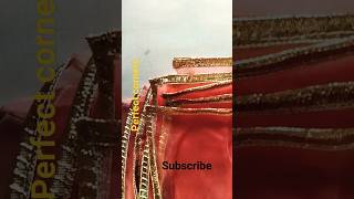 How to make perfect corners on dupatta white #stitching  in professional # way