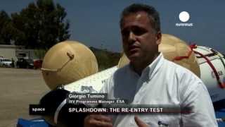 IXV Splasdown: The Re-entry Test (19.6.2013, ESA)