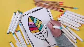 Leaf Coloring Page