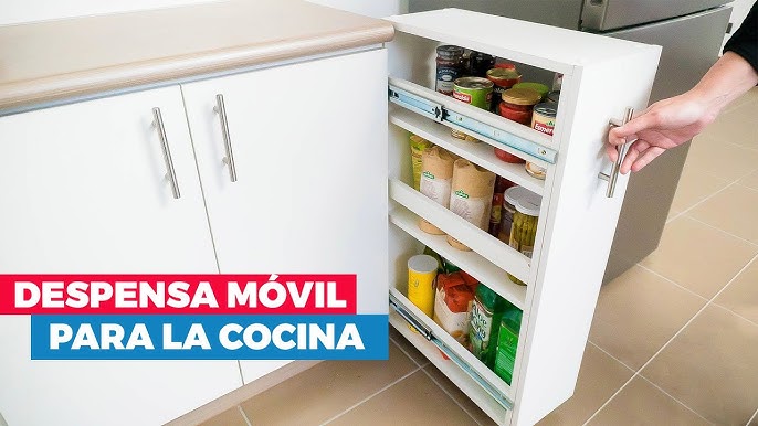 Como Hacer una Alacena Vertical y Movil para Nuestra Cocina 