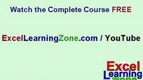 Microsoft Excel 101 part 3