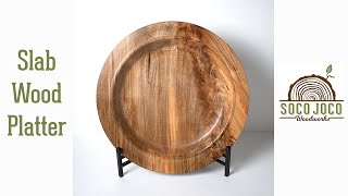 Woodturning: Slab Wood Platter