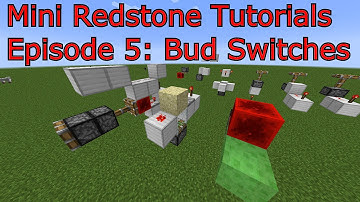 Minecraft :: Mini Redstone Tutorials Episode 5: Bud Switches