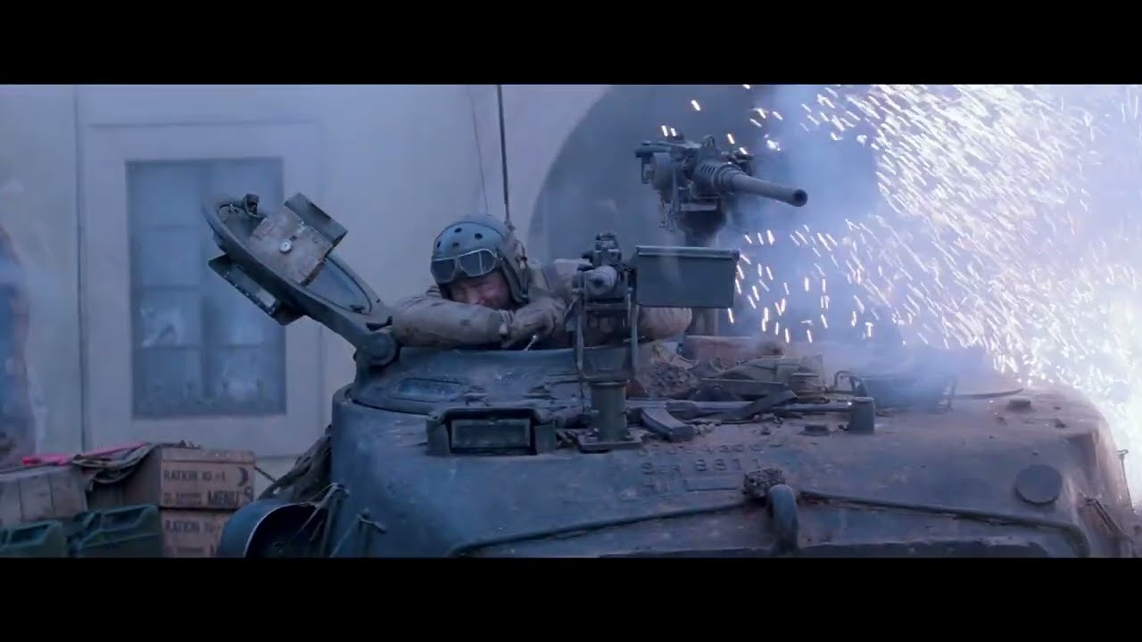Fury tank shot that german Ss nazi.