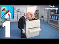 Crazy Office - Gameplay Walkthrough Part 1 - Slap &amp; Smash (Android,iOS)
