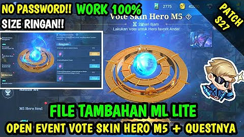 Data Open Event Vote Skin Hero M5 + Quest Hero Soul Terbaru Patch S27 | Data Tambahan ml lite