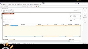 🧾 SQL Accounting Tutorial: How to Create Supplier Debit Note