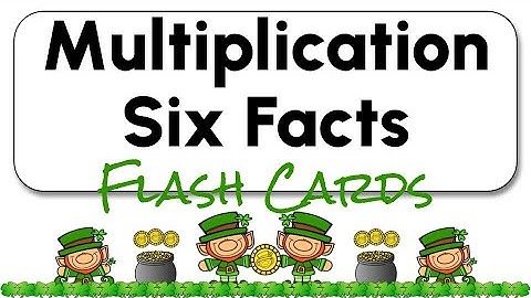 Multiplication Flashcards 6