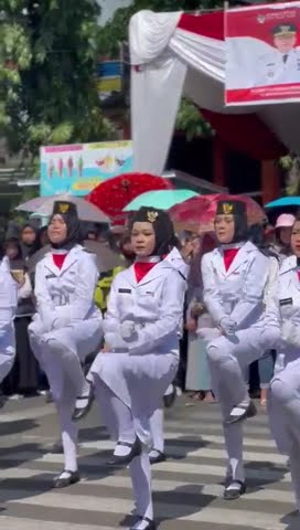 pasukan paskibra SMP negeri 2 Pagaralam. lomba gerak jalan #hutri79 #pasukanpbb #lombapaskibra