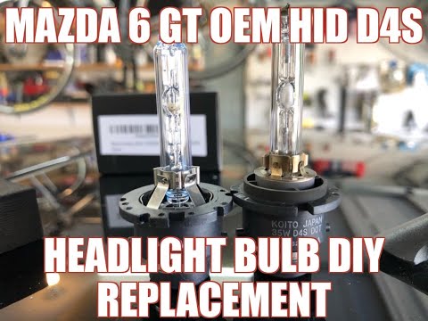 2014 (3rd Gen) Mazda 6 HID Xenon D4S Bulb DIY Replacement