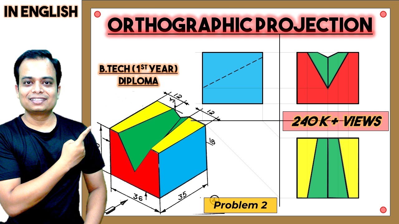  How To Draw A Two View Orthographic Sketch for Kindergarten