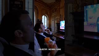 MACRON AND HIS CHAMPION ROUTINE 😂🎮 #macron #routine #humor #parody #videogames