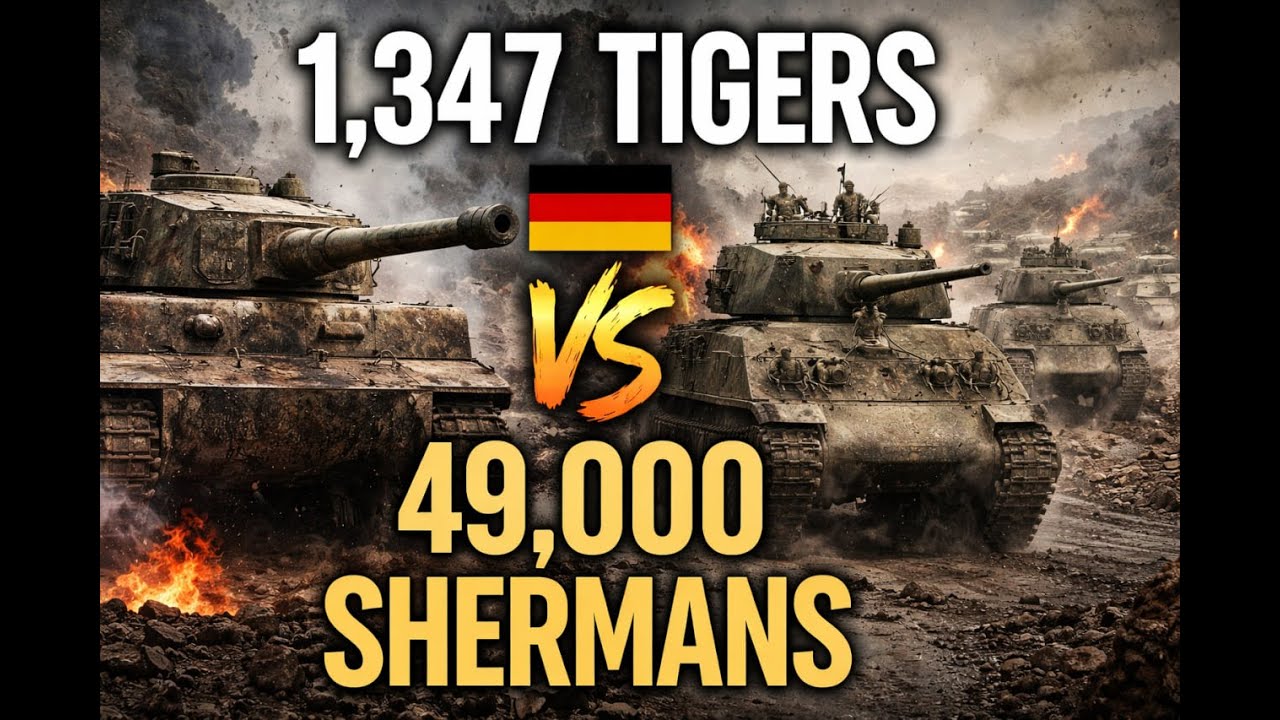 1,347 Tigers vs 49,000 Shermans — The Tank War Germany Couldn’t Win