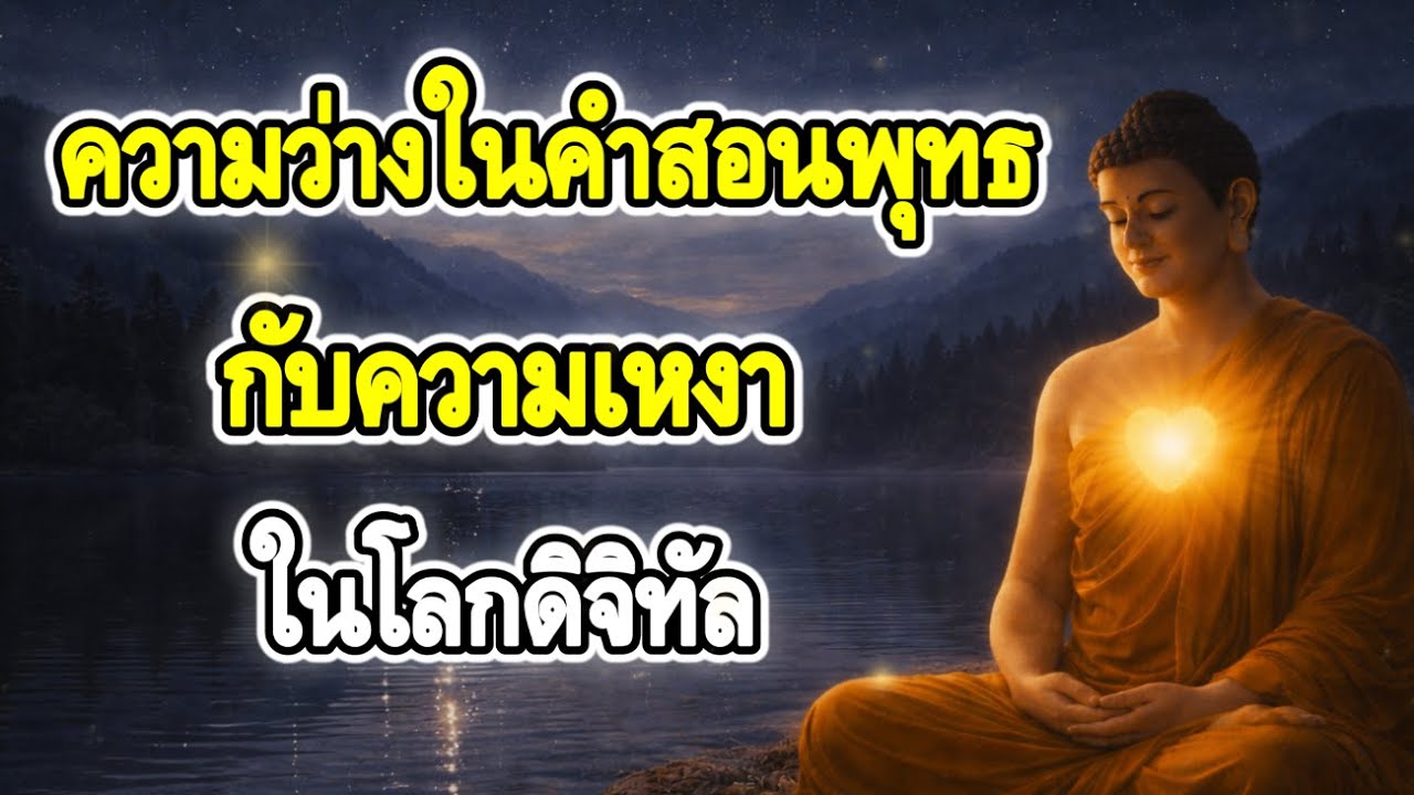 〈ฟังธรรมะก่อนนอน〉 | Ep.210 | ความว่างในคำสอนพุทธ กับความเหงาในโลกดิจิทัล