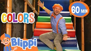 blippi explores billy beez indoor playground learn colors for kids educational videos for kids