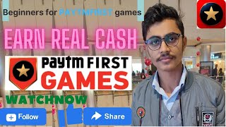 beginners for paytm  first games how to start real cash earning by paytm games screenshot 5