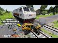 AYLA NEKAT TEROBOS PERLINTASAN KERETA API, BERAKHIR TRAGIS - BeamNG Drive