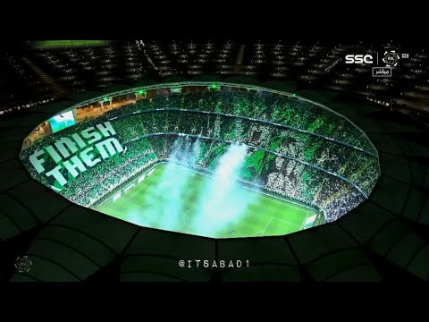 تيفو الاهلي امام الهلال كامل مع النشيد جنون