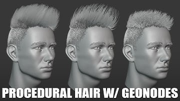 Blender 3.3 | Procedural Hair with Geometry Nodes Demo