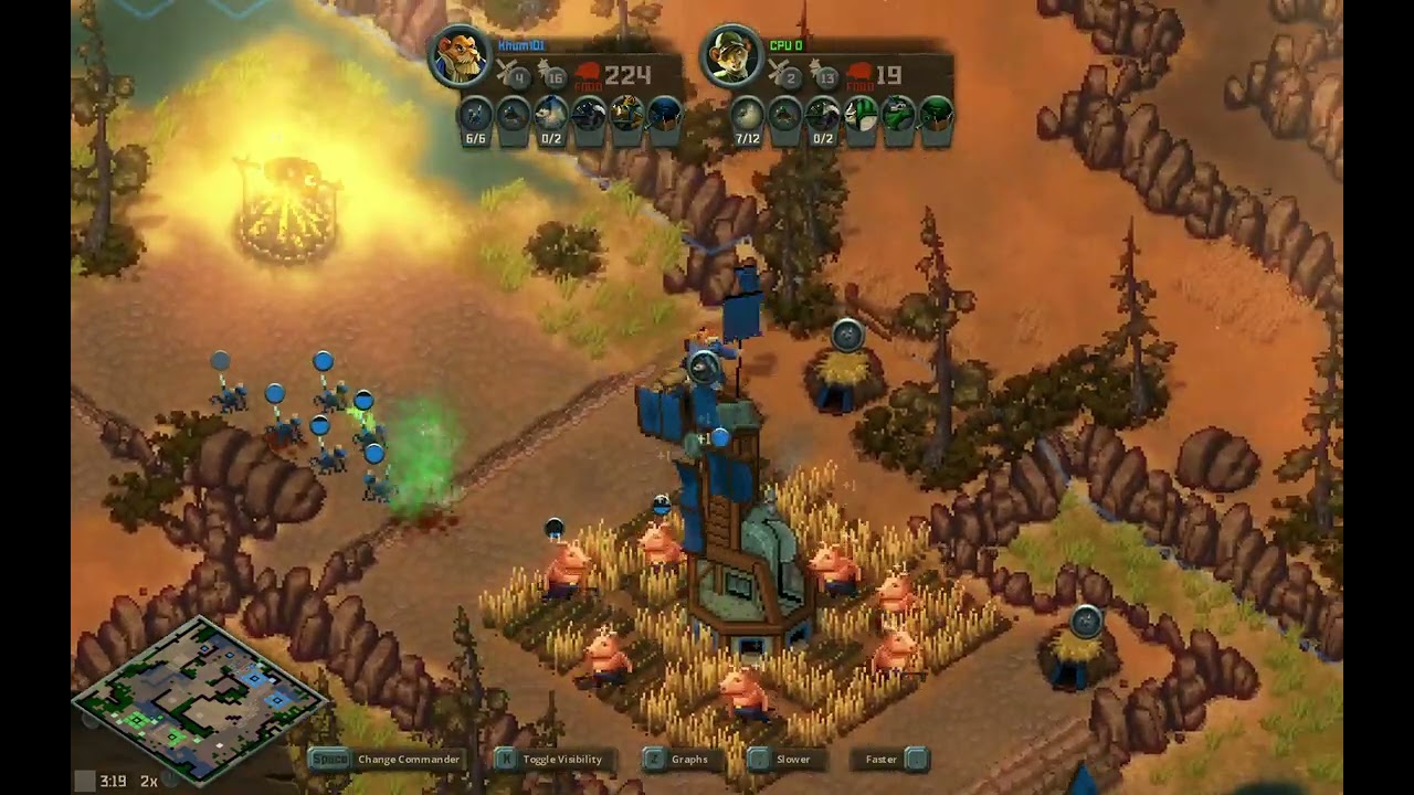 Tooth and Tail Longcoats vs K.S.R. Medium AI