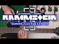 Rammstein - Sonne Guitar Lesson