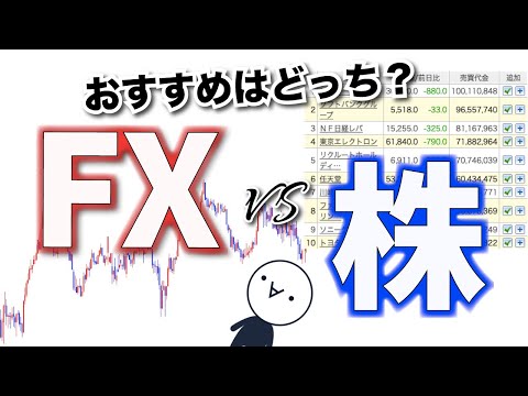 【FXと株】徹底比較してみた！【賛否両論】