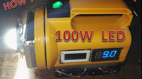 DIY: 100 W LED FULL VIDEO HOWTO