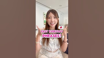Easy everyday Japanese phrases!🇯🇵